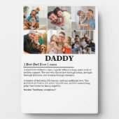 Gepersonaliseerde Daddy Definition 6 Fotocollage Fotoplaat (voorkant)