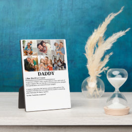 Gepersonaliseerde Daddy Definition 6 Fotocollage Fotoplaat