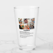 Gepersonaliseerde Daddy Definition 6 Fotocollage Glas (Voorkant)