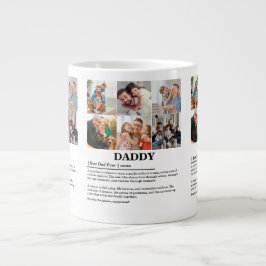 Gepersonaliseerde Daddy Definition 6 Fotocollage Grote Koffiekop