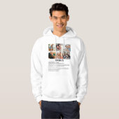 Gepersonaliseerde Daddy Definition 6 Fotocollage Hoodie (Voorkant volledig)