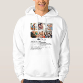 Gepersonaliseerde Daddy Definition 6 Fotocollage Hoodie