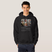 Gepersonaliseerde Daddy Definition 6 Fotocollage Hoodie (Voorkant volledig)