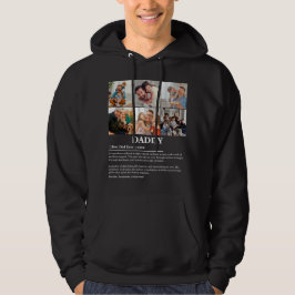 Gepersonaliseerde Daddy Definition 6 Fotocollage Hoodie