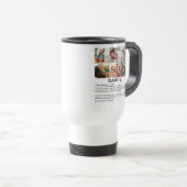 Gepersonaliseerde Daddy Definition 6 Fotocollage Reisbeker (Voorkant rechts)