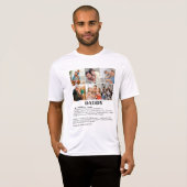 Gepersonaliseerde Daddy Definition 6 Fotocollage T-shirt (Voorkant volledig)