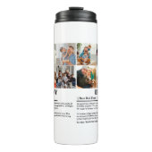 Gepersonaliseerde Daddy Definition 6 Fotocollage Thermosbeker (Voorkant)