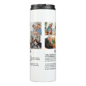 Gepersonaliseerde Daddy Definition 6 Fotocollage Thermosbeker (Achterkant)