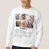 Gepersonaliseerde Daddy Definition 6 Fotocollage Trui (Voorkant)