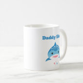 Gepersonaliseerde Daddy Shark Aangepaste naam Koffiemok (Voorkant rechts)