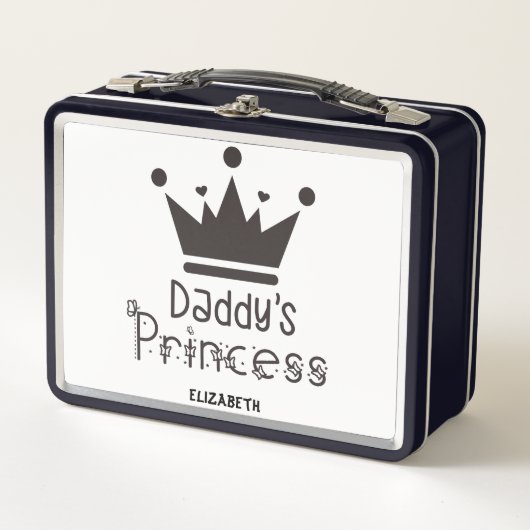 Gepersonaliseerde Daddy's Princess Lunch Box (Voorkant)