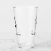 Gepersonaliseerde Dag van de Dode Calavera Toast Glas (Links)