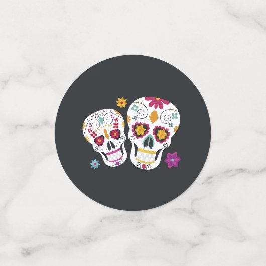 Gepersonaliseerde Dag van de Dode Thema Verjaardag Confetti (Kleine voorkant)