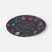 Gepersonaliseerde Dag van de Dode Thema Verjaardag Papieren Bordje (Gekanteld)