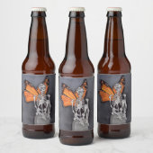 Gepersonaliseerde Dag van het Dode Halloween Skele Bier Etiket (Flessen)
