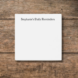 Gepersonaliseerde dagelijkse herinnering Sticky Post-it® Notes
