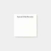 Gepersonaliseerde dagelijkse herinnering Sticky Post-it® Notes (Voorkant)