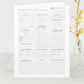 Gepersonaliseerde dagelijkse planner downloaden kaart (Gele Bloem)