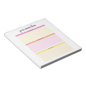 Gepersonaliseerde dagelijkse routine Notitieblok v (Schuin)