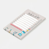 Gepersonaliseerde dagelijkse to-do lijst post-it® notes (Schuin)