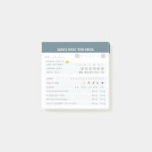 Gepersonaliseerde dagelijkse zelfzorg inchecken AD Post-it® Notes (Voorkant)