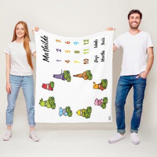 Gepersonaliseerde Dagen Weken Maanden Leeftijd Mij Fleece Deken