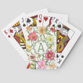 Gepersonaliseerde daglelies pokerkaarten (Achterkant)