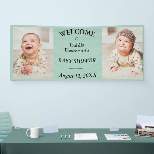 Gepersonaliseerde Dahlia Davidson's Baby shower We Spandoek (Beurs)