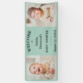 Gepersonaliseerde Dahlia Davidson's Baby shower We Spandoek (Verticaal)