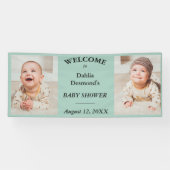 Gepersonaliseerde Dahlia Davidson's Baby shower We Spandoek (Horizontaal)