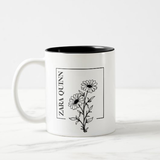 Gepersonaliseerde Daisies & Wildflowers Mok (Links)
