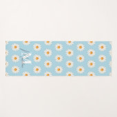 Gepersonaliseerde Daisy Bloemen Yoga Mat – Aangepa (Voorkant (horizontaal))