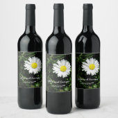 Gepersonaliseerde Daisy bruiloft Wijn Etiket (Flessen)