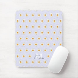 Gepersonaliseerde Daisy Floral Mousepad – Aangepas Muismat