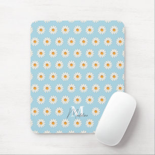 Gepersonaliseerde Daisy Floral Mousepad – Aangepas Muismat