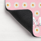 Gepersonaliseerde Daisy Floral Mousepad – Aangepas Muismat (Hoek)