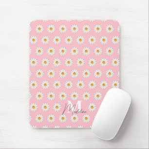 Gepersonaliseerde Daisy Floral Mousepad – Aangepas Muismat