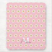 Gepersonaliseerde Daisy Floral Mousepad – Aangepas Muismat (Voorkant)