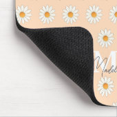 Gepersonaliseerde Daisy Floral Mousepad – Aangepas Muismat (Hoek)