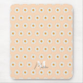 Gepersonaliseerde Daisy Floral Mousepad – Aangepas Muismat (Voorkant)