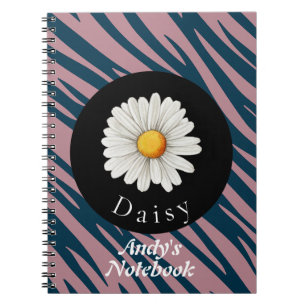 Gepersonaliseerde Daisy flower natuur collectie Notitieboek