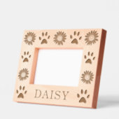 Gepersonaliseerde Daisy Flowers Houten Huisdier Fo Gegraveerde Lijstjes (Links)