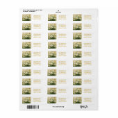 Gepersonaliseerde Daisy Return-adreslabels Etiket (Full Sheet)