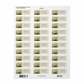 Gepersonaliseerde Daisy Return-adreslabels Etiket (Full Sheet)