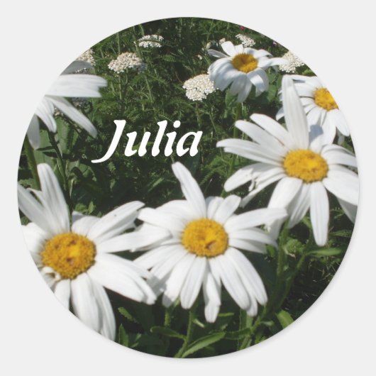 Gepersonaliseerde Daisy Stickers (Voorkant)