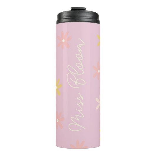 Gepersonaliseerde Daisy Thermal Tumbler Thermosbeker (Voorkant)