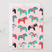 Gepersonaliseerde Dala Horses Notecards Bedankkaart (Voorkant)