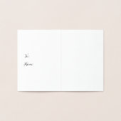 Gepersonaliseerde Dala Paard Goud Folie Kaarten (Binnen)