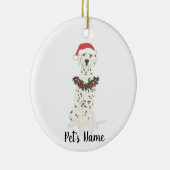 Gepersonaliseerde Dalmatiaan Keramisch Ornament (Rechts)