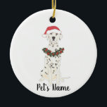 Gepersonaliseerde Dalmatiaan Keramisch Ornament<br><div class="desc">Maak dit jaar de mooie lijst met een gepersonaliseerd ornament van je favoriete kleine Dalmatische elf! Voor de liefste geschenken,  combineer het met een bijpassende kunstafdruk of een ander item uit mijn collectie!</div>